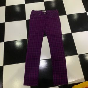 SOLD ON MERCARI Purple checkered pants